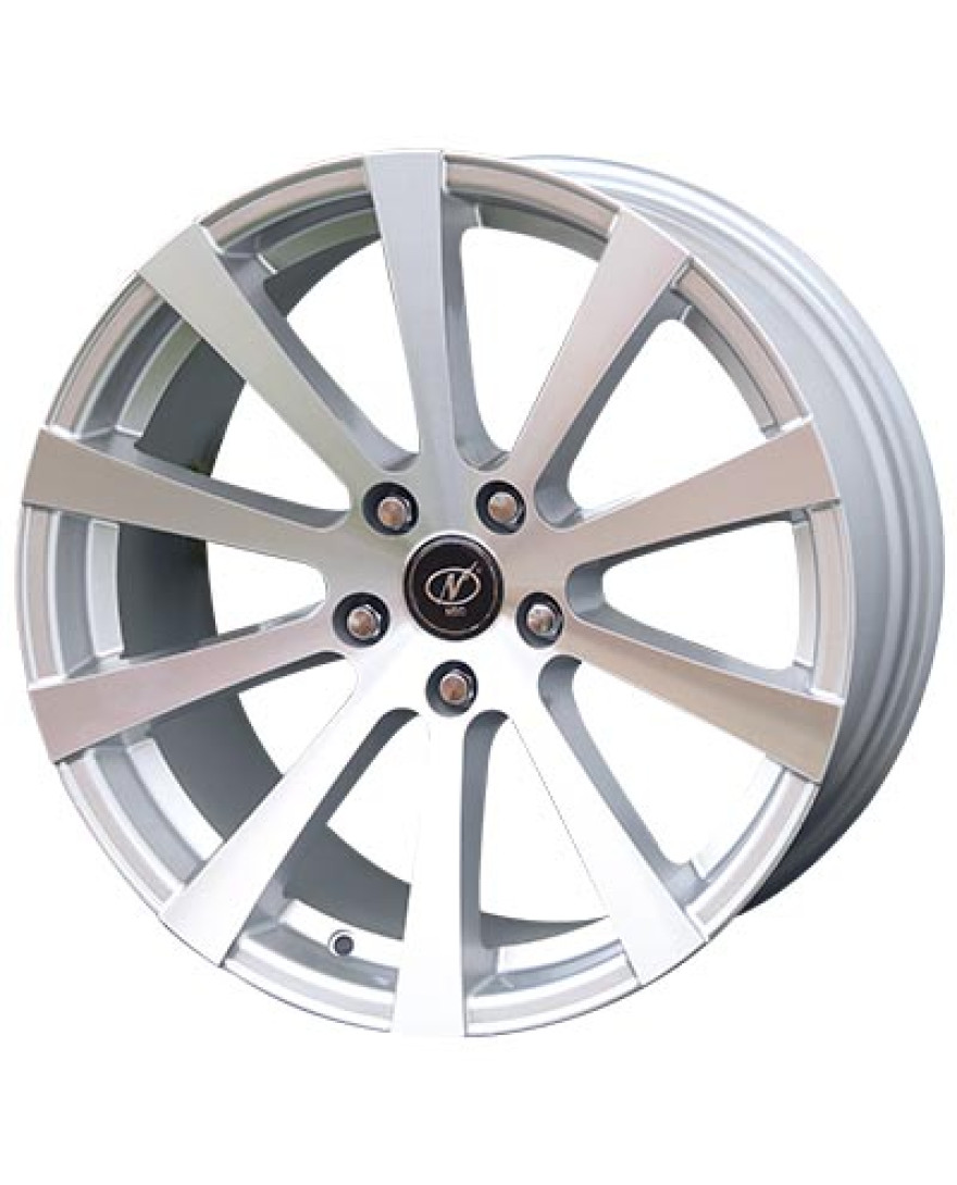 Slice in Silver Machined finish. The Size of alloy wheel is 18x8.5 inch and the PCD is 5x114(SET OF 4)